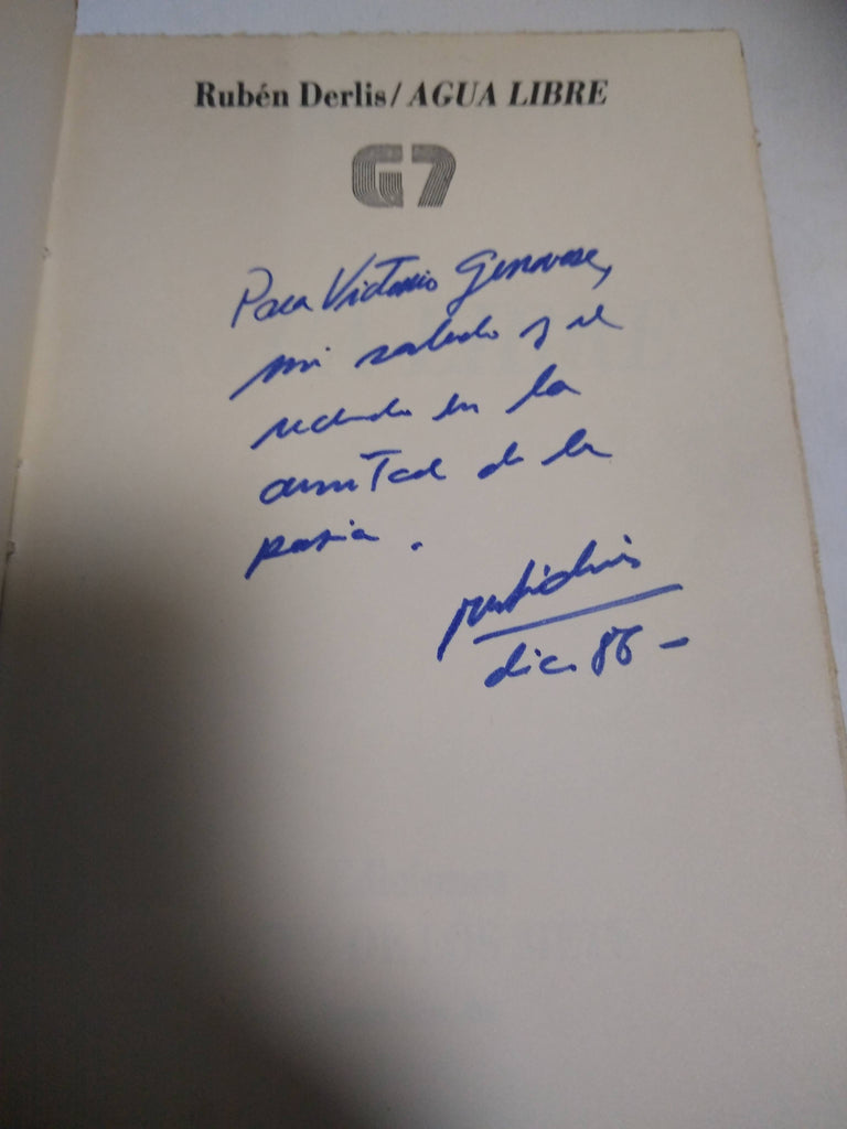 Agua Libre (FIRMADO POR EL AUTOR)