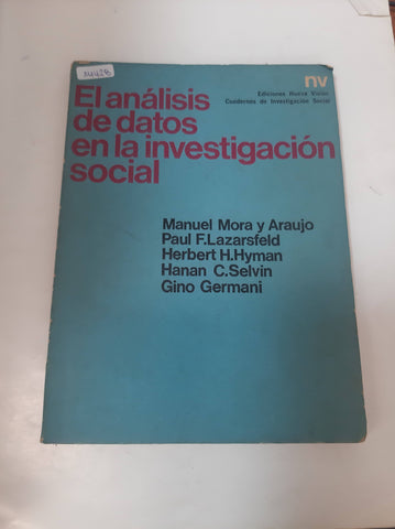 El Análisis De Datos En La Investigación Social