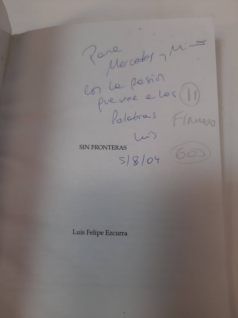 Sin Fronteras - Firmado por el autor