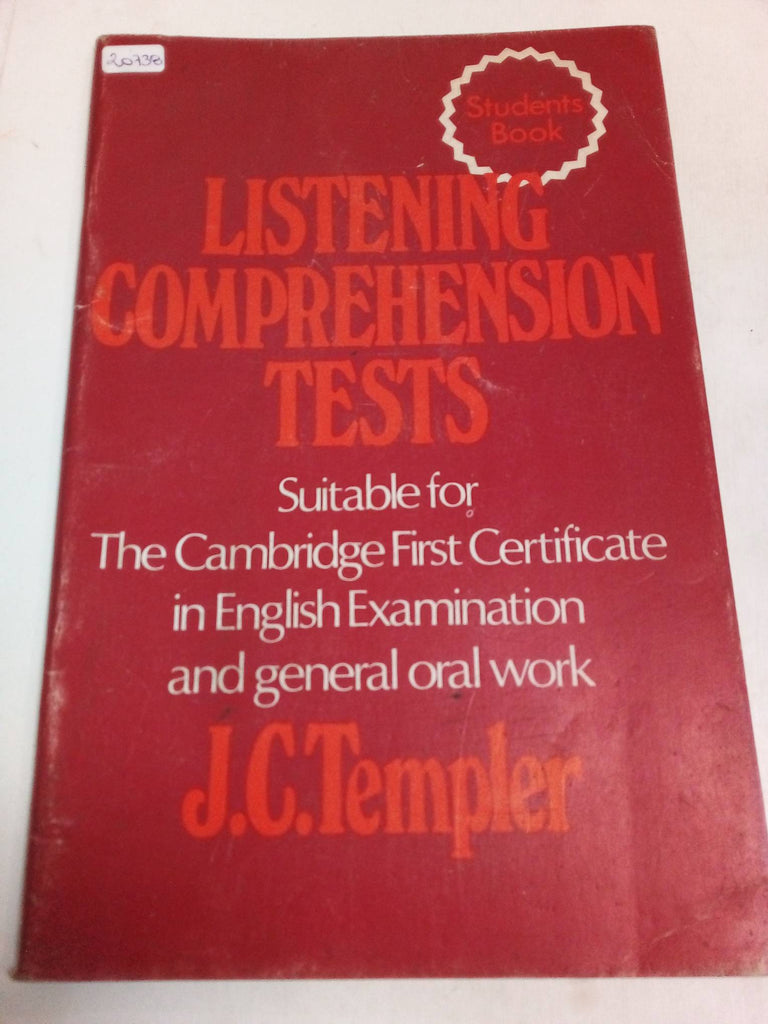 Listening Comprehension Tests. Students Book