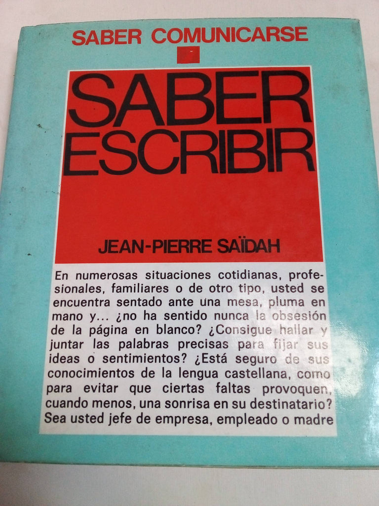 Saber Escribir