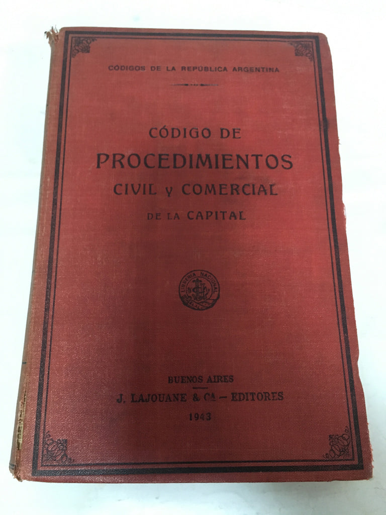 Código de procedimientos civil y comercial