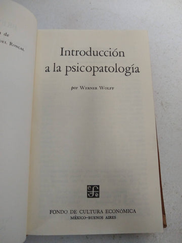 Introducción a la psicipatología