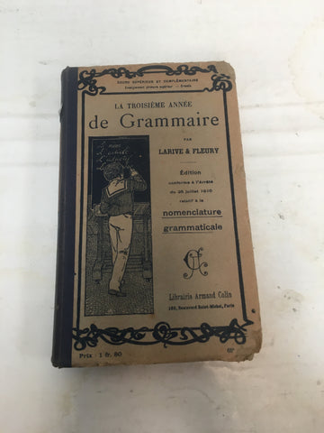 La troisième année de grammaire