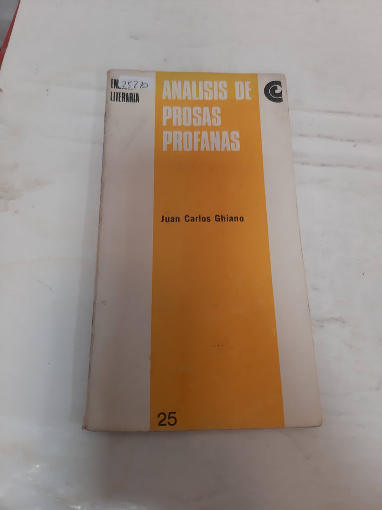 Análisis de prosas profanas