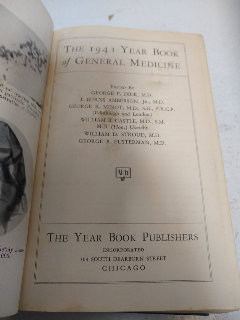 The 1941 Yearbook of General Medicine