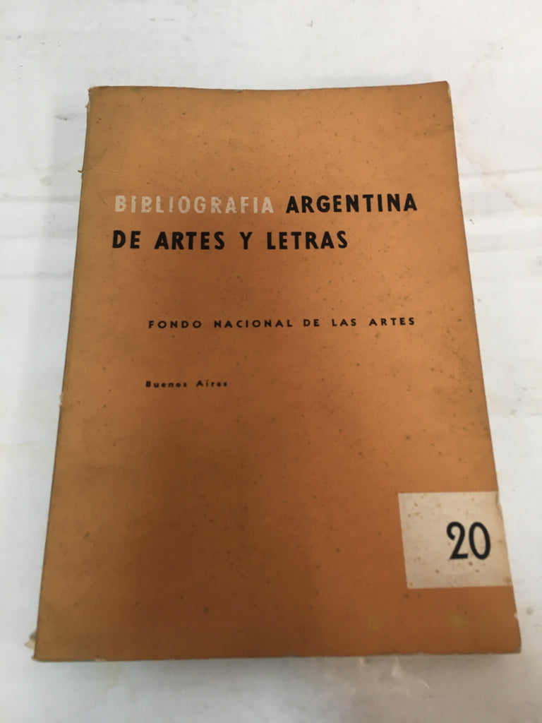 Bibliografia Argentina de Artes y Letras