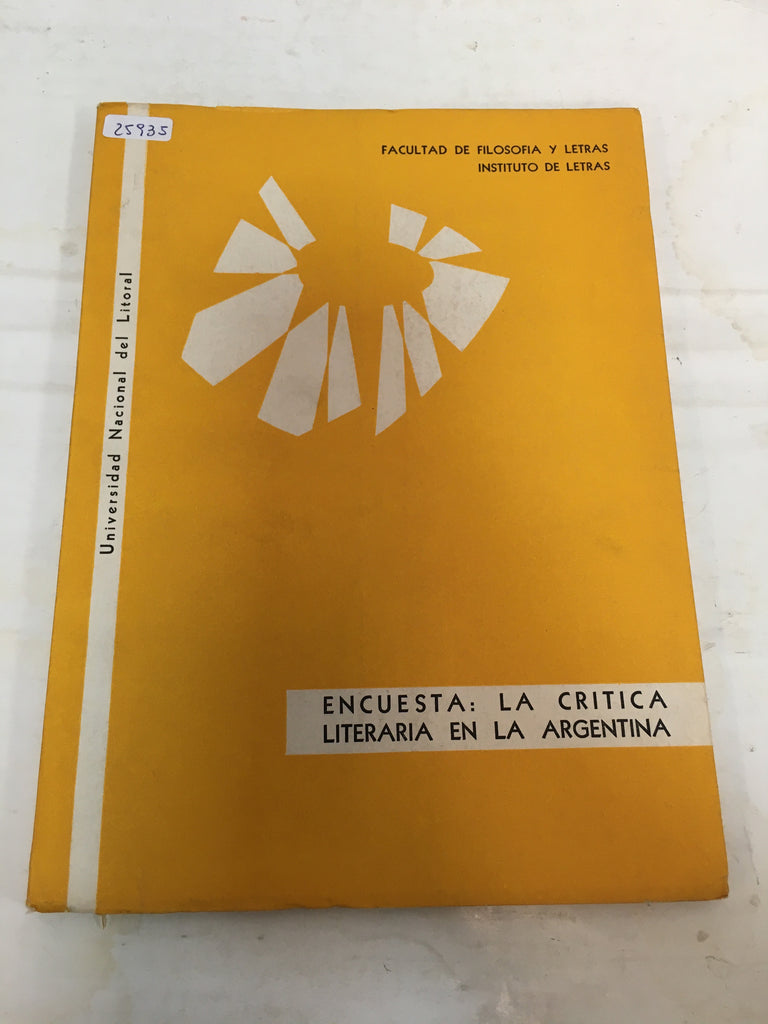 Encuesta, la critica literaria en la argentina