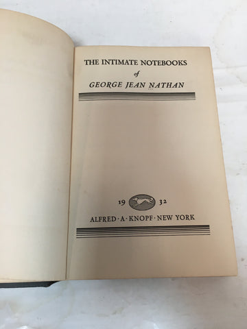 The intimate notebooks of George Jan Nathan