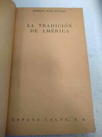 tradicion de america