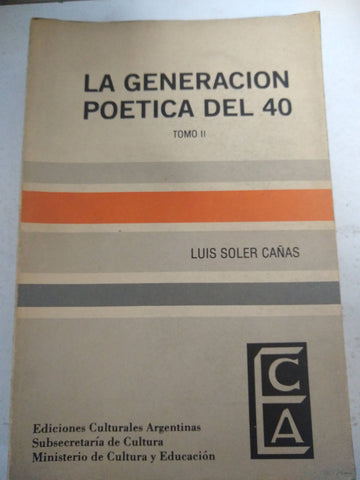 la generacion poetica del 40 tomo II