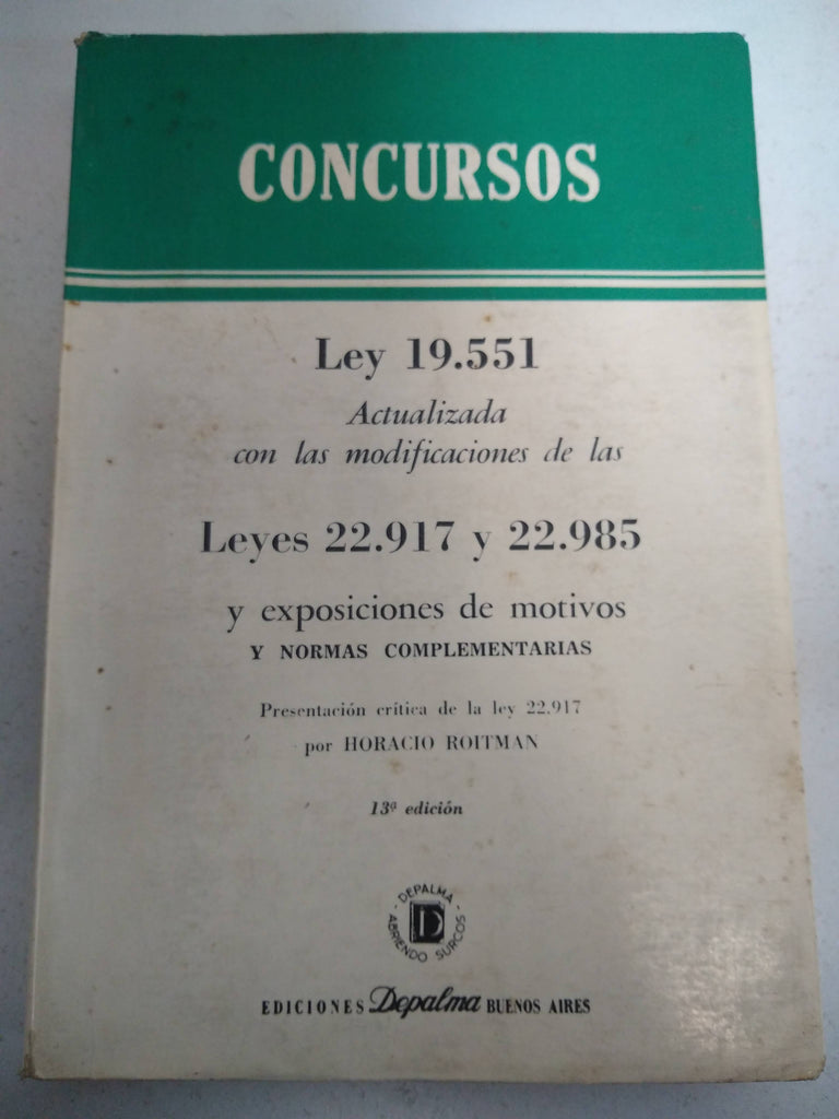 Concursos ley 19551