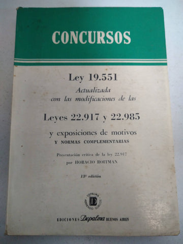 Concursos ley 19551