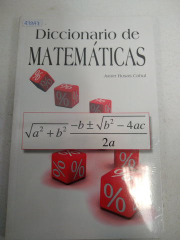 Diccionario de matematicas