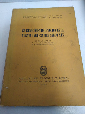 El renacimiento catolico en la poesía inglesa del siglo xix