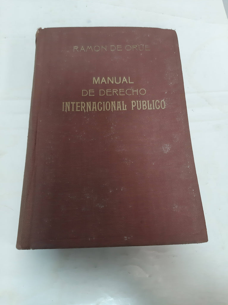 Manual de derecho internacional publico