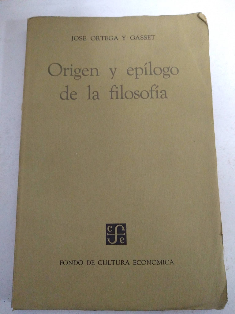 Origen y epilogo de la filosofia