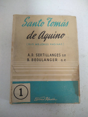 Santo Tomas de Aquino, sus mejores paginas