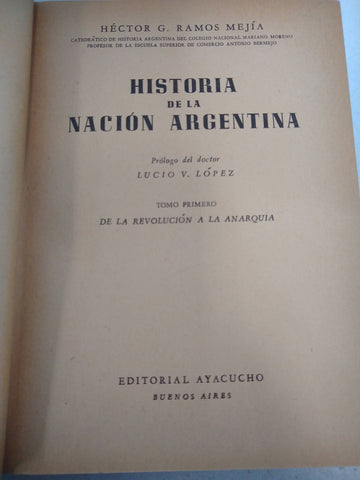 Historia de la Nacion Argentina