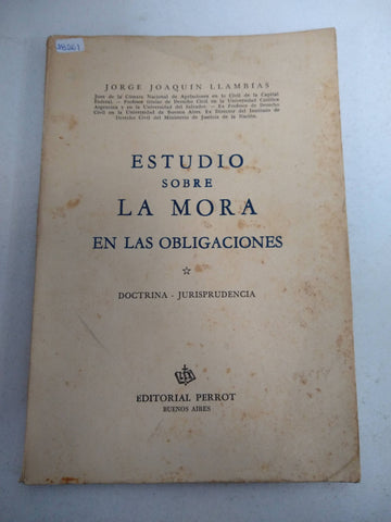 Estudio sobre la Mora en las obligaciones