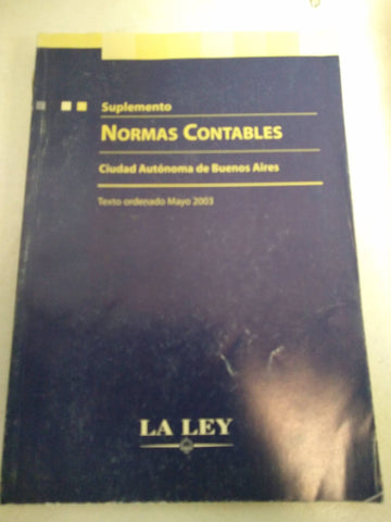 Normas Contables, Texto ordenado Mayo 2003