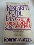 Research Made Easy: a guide for students and writters