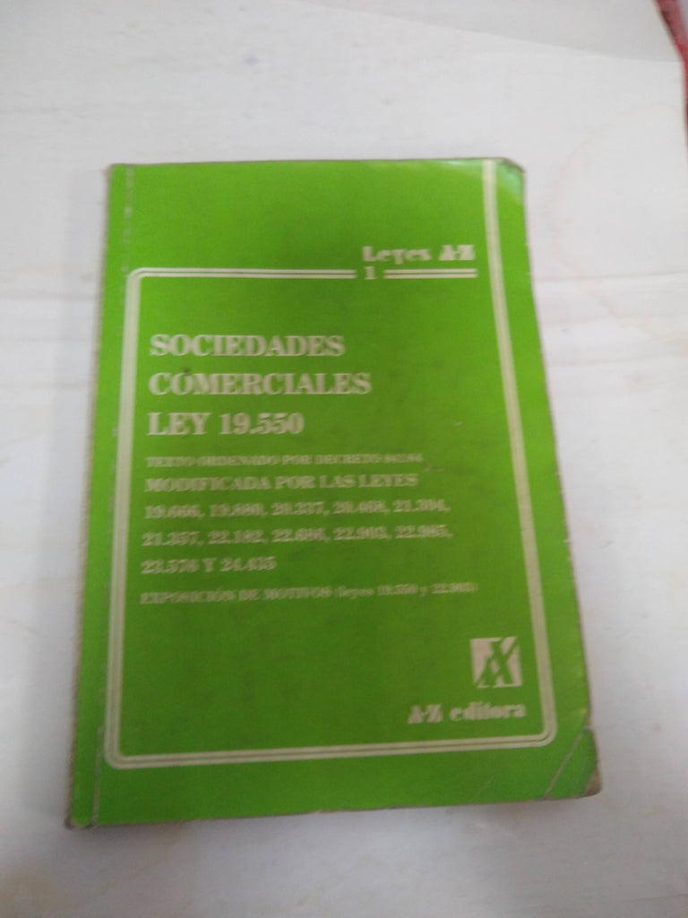 Sociedades comerciales Ley 19550