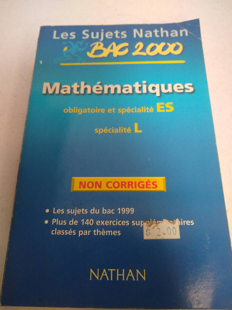 Mathematiques obligatoire et specialite