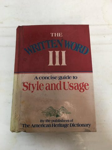 The Written Word III, Aconcise guite to style and usage