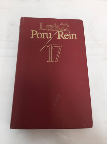 Lexis 22 volumen 17: Poru/Rein