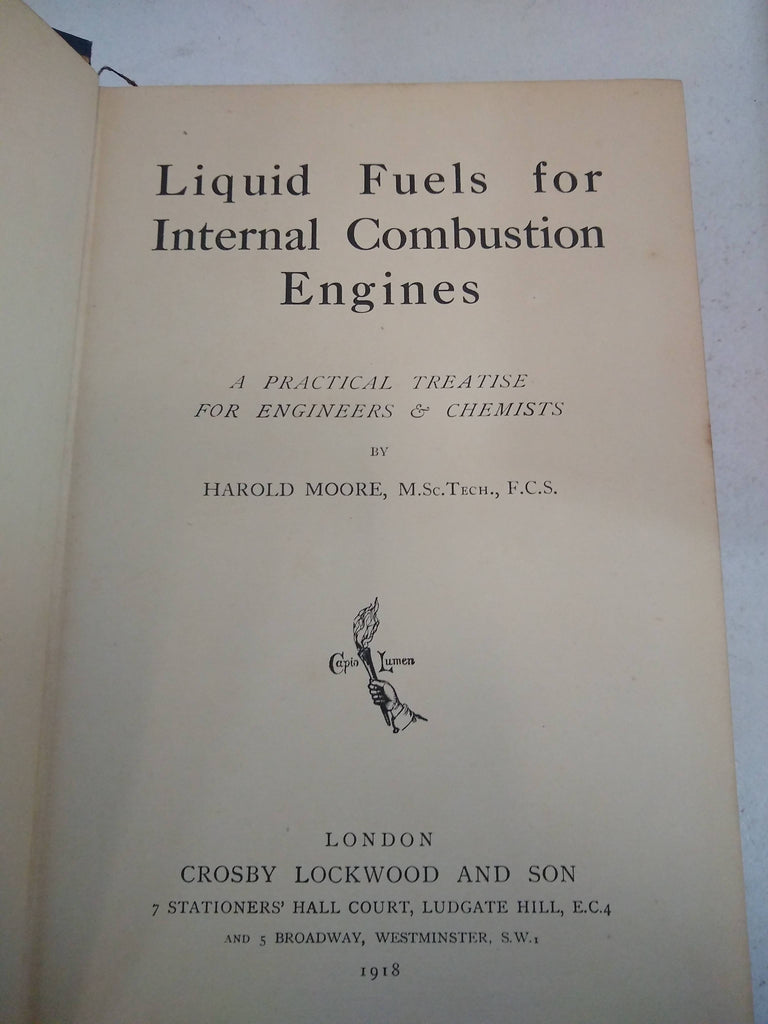 Liquid Fuels for Internal Combustion Engines