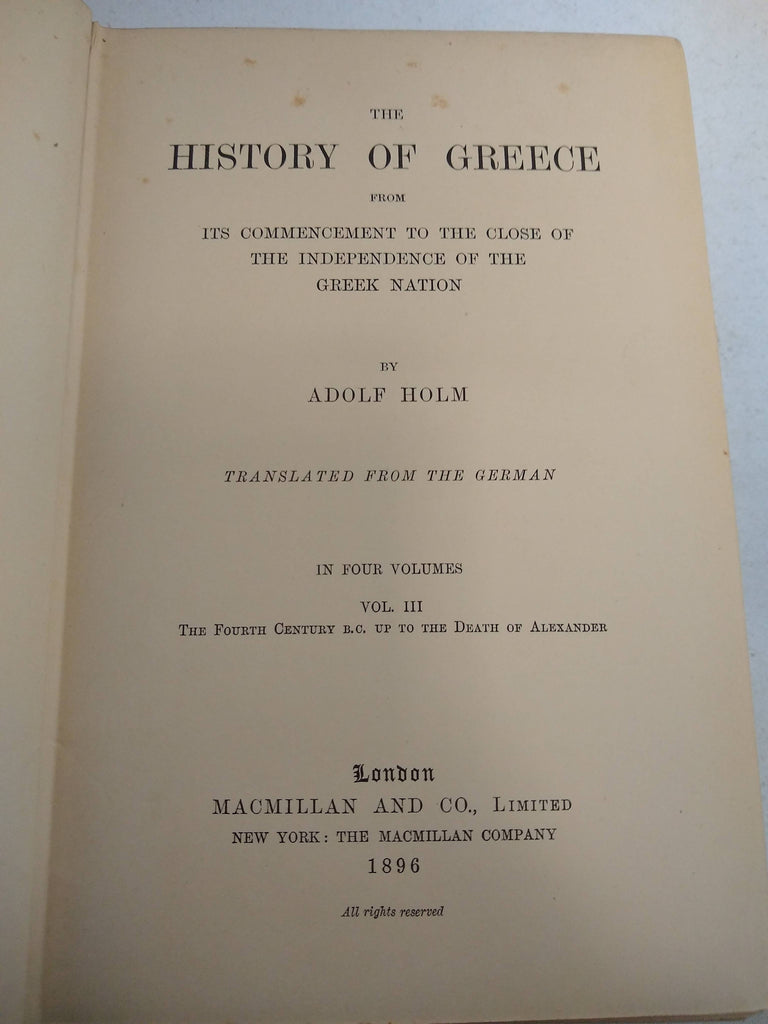 The history of greece