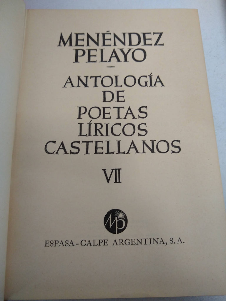 Antologia de poetas líricos castellanos VII