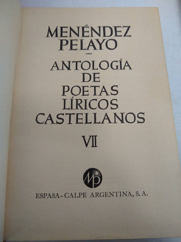 Antologia de poetas líricos castellanos VII