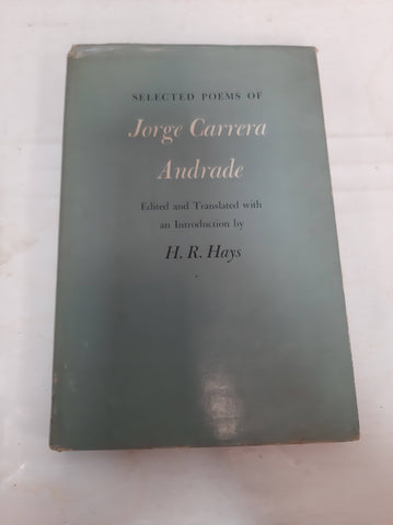 Selected Poems of Jorge Carrera Andrade