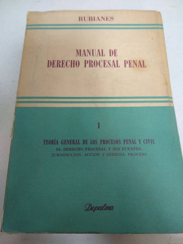 Manual de Derecho Procesal Penal I