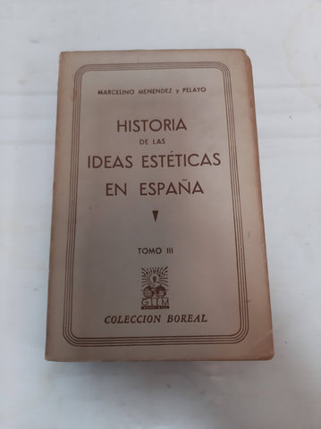 Historia de las ideas esteticas en España