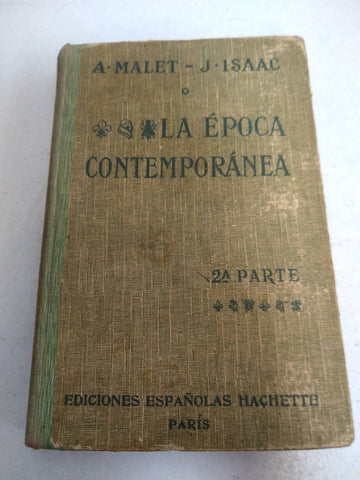 libro malet la epoca contemporanea 2da parte hachette