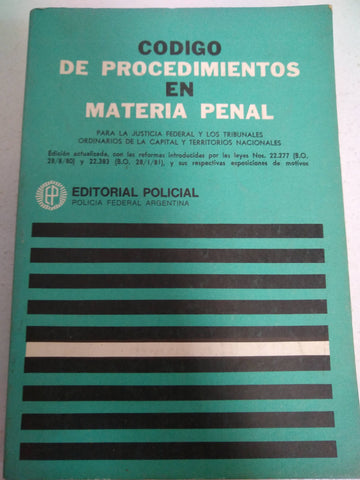 Codigo de Procedimientos en materia penal