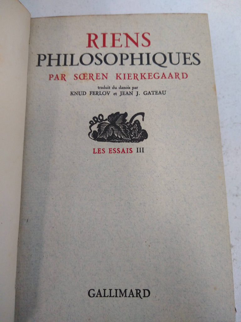 Riens philosophiques