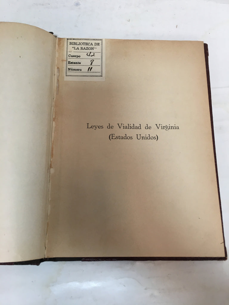 Leyes de vialidad de Virginia