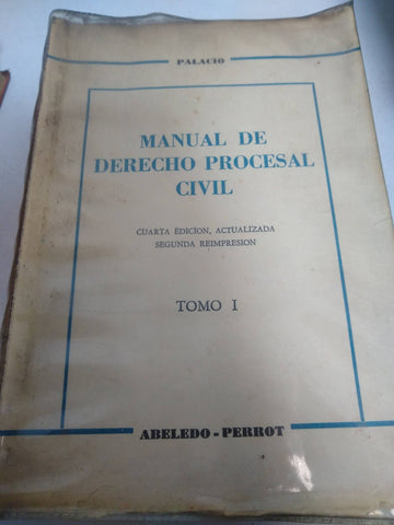 Manual de derecho procesal civil Tomo I