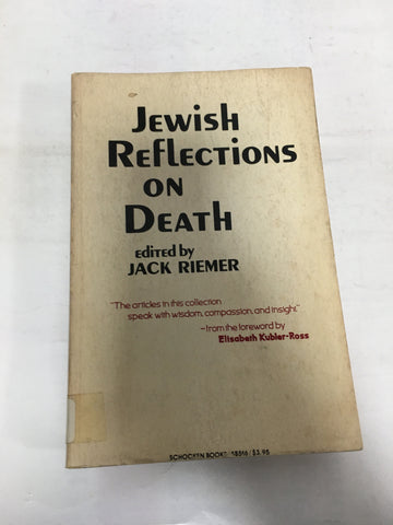 Third Printing of Jewish Reflections on Death