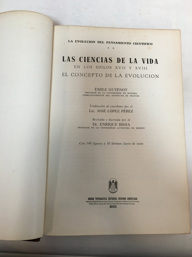 Las ciencias de la vida en los siglo XVII y XVIII, El concepto de la evolucion