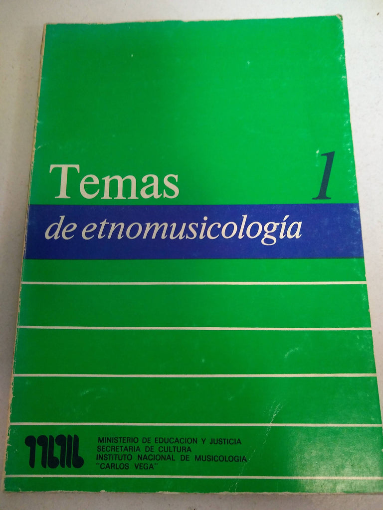 Temas de etnomusicología 1