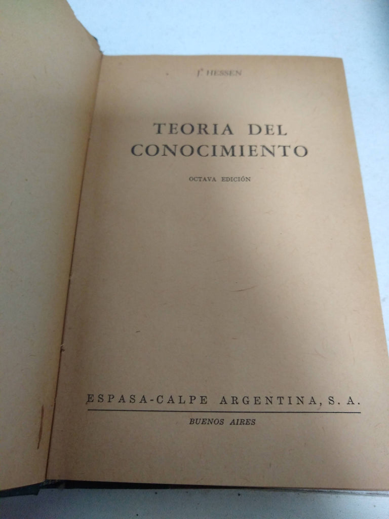 Teoria del Conocimiento