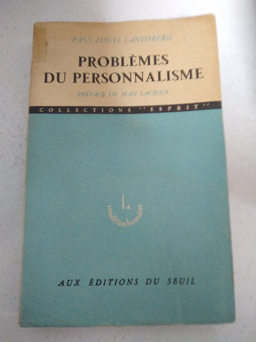 Problemes du personnalisme