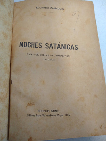 Noches satánicas. Rick - El collar - El paralítico - La caída