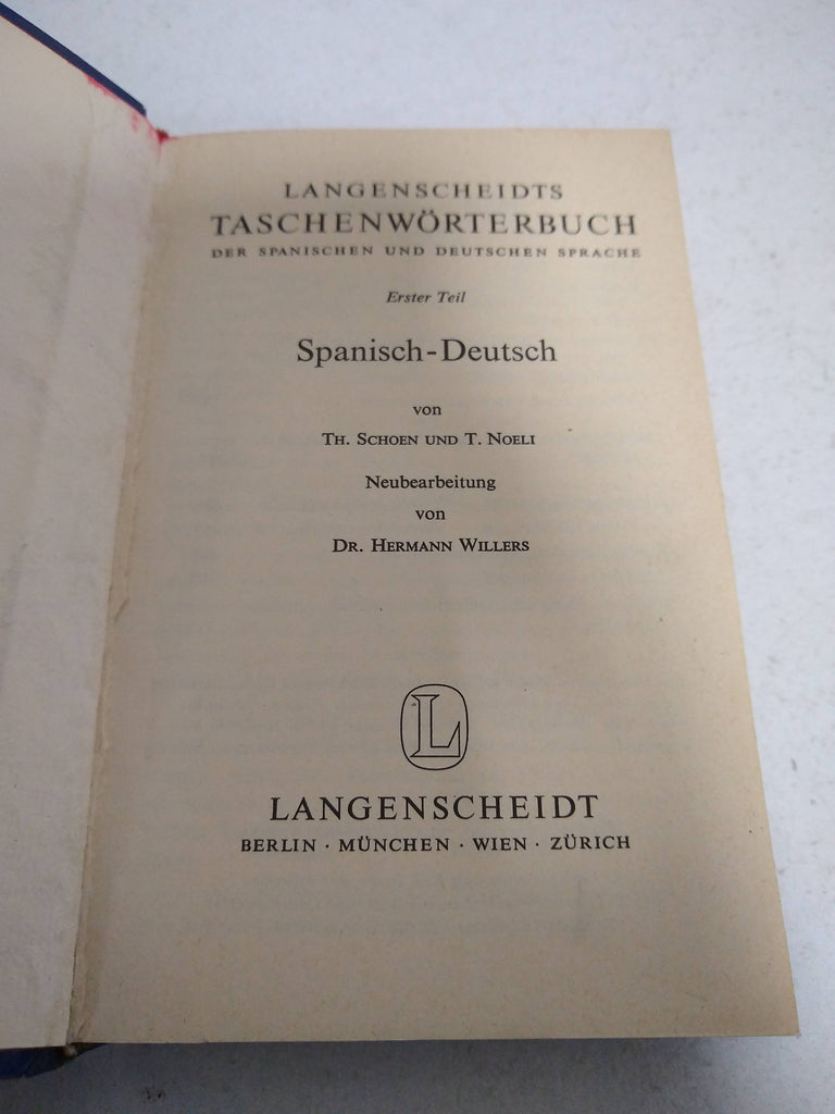 Langenscheidts Taschenworterbuch: Spanisch - Deutsch / Deutsch - Spanisch (Spanish/German Dictionary)