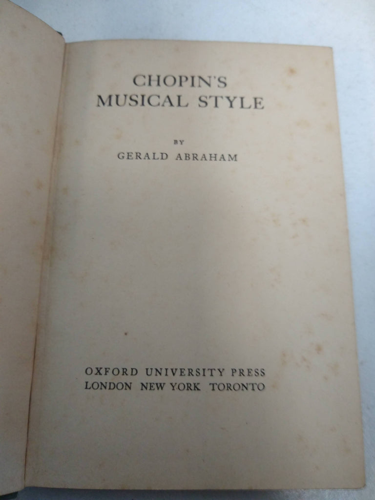 Chopin's Musical Style